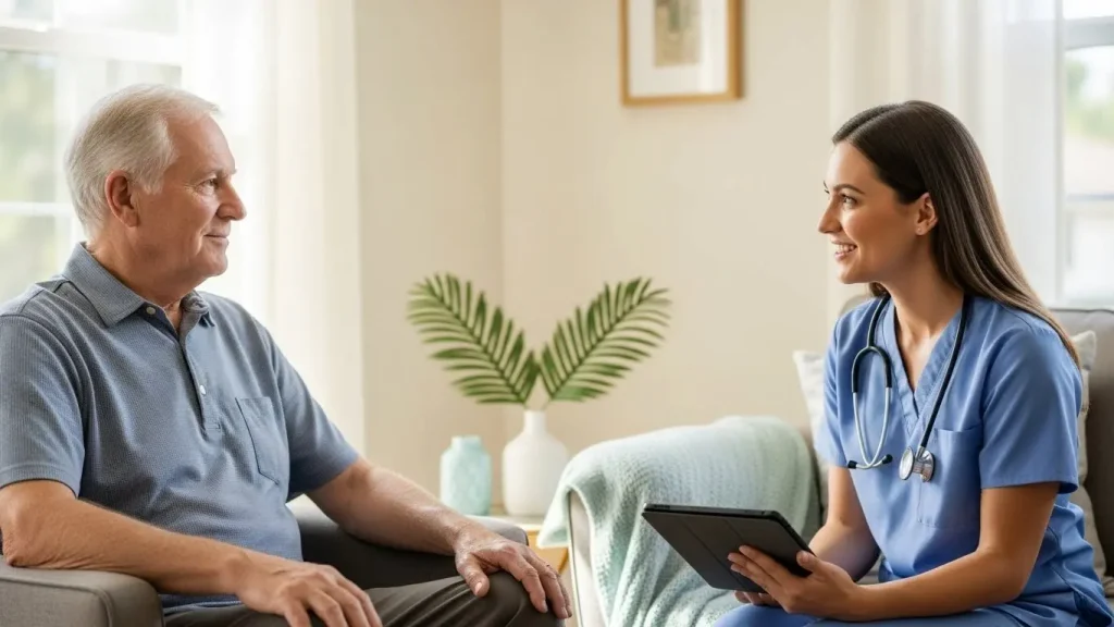 Parkinson's disease stages in Orlando showing early signs through medical guidance and conversation